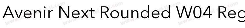 Avenir Next Rounded W04 Regular字体转换